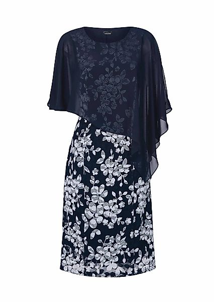 GOLDNER Etuikleid "Kleid aus eleganter Spitze mit Chiffonüberwurf" Ohne günstig online kaufen