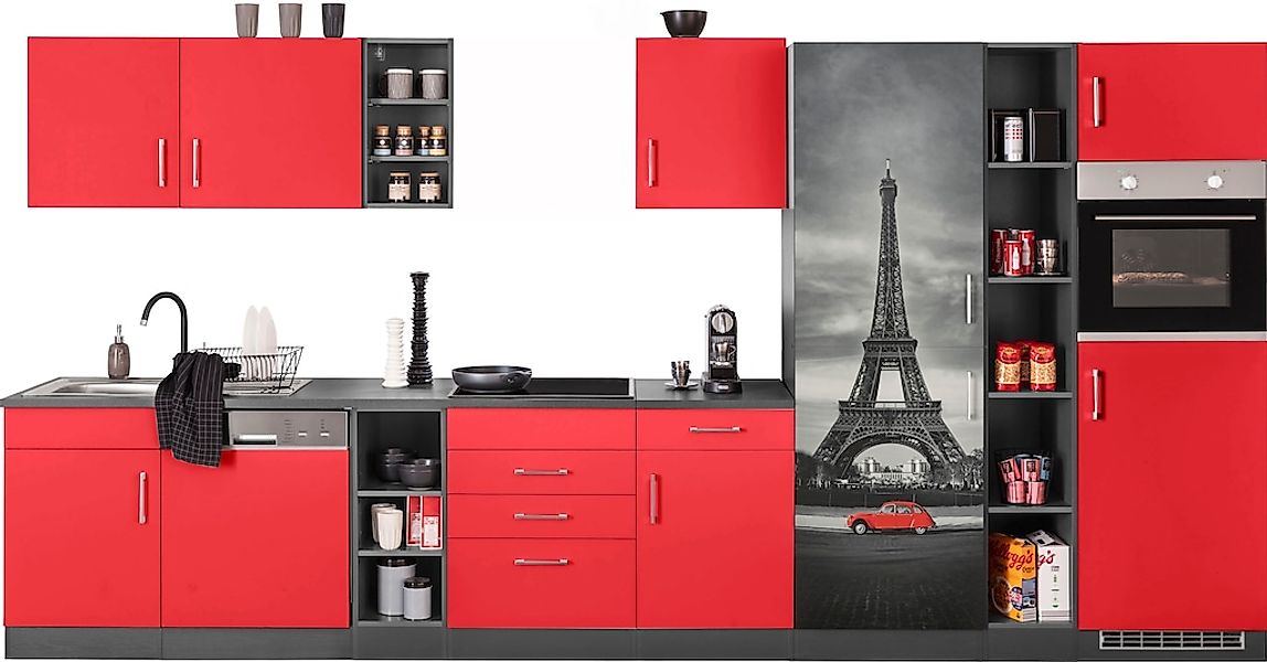 HELD MÖBEL Küchenzeile "Paris", ohne E-Geräte, Breite 400 cm günstig online kaufen