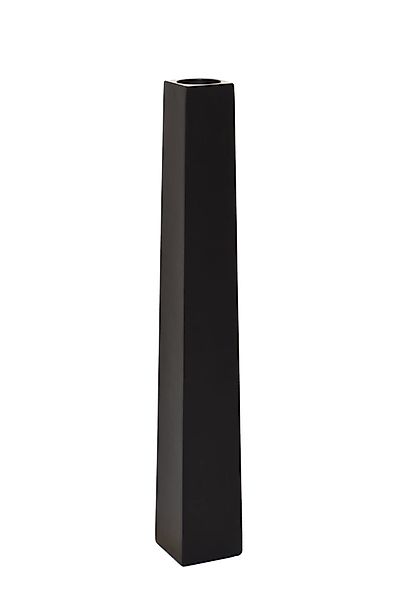 VIVANNO Bodenwindlicht Fiberglas OBELISK - Schwarz Matt, 11x11x80 cm günstig online kaufen