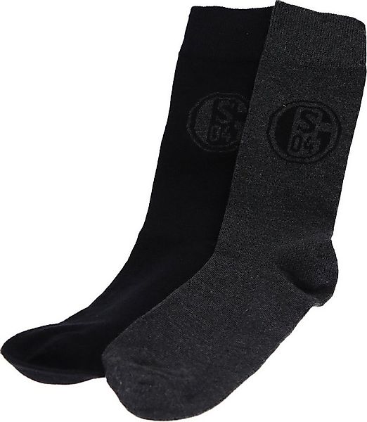 FC Schalke 04 Businesssocken 2er Pack Gr. 43-46 78%Baumwolle,14%Polyester,6 günstig online kaufen