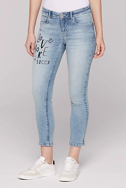 SOCCX Slim-fit-Jeans, mit verkürztem Bein günstig online kaufen