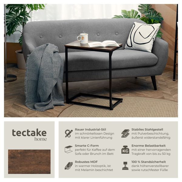 tectake Beistelltisch Cardiff (1-St., 1 tlg), günstig online kaufen