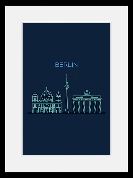 queence Bild »Berlin Sightseeing«, Städte-Stadt-Deutschland-Berlin-Schriftz günstig online kaufen