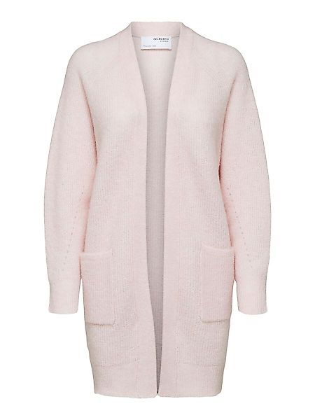 SELECTED Wolle Und Alpaka Strickjacke Damen Pink günstig online kaufen