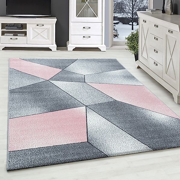 SIMPEX24 Teppich Geometrisch Design, Läufer, Höhe: günstig online kaufen