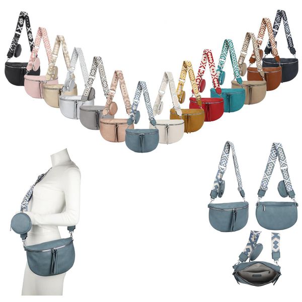 ITALYSHOP24 Bauchtasche Damen Gürteltasche Brusttasche CrossBody, günstig online kaufen