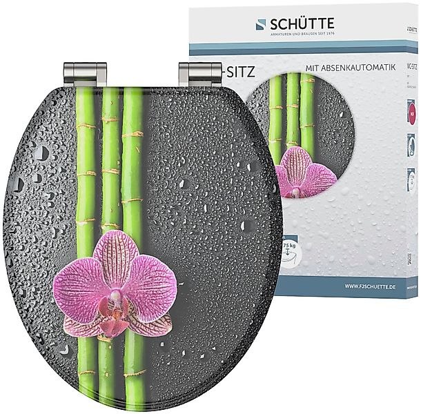 Schütte WC-Sitz Asia, mit Absenkautomatik und Holzkern, MDF günstig online kaufen