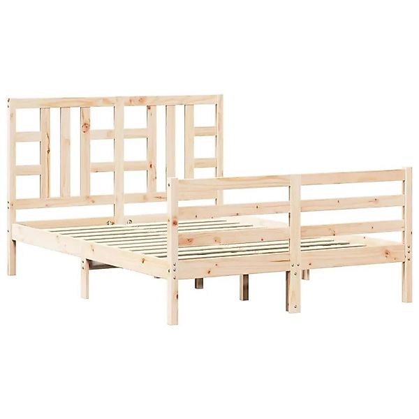 vidaXL Massivholzbett mit Kopfteil 3193896 günstig online kaufen