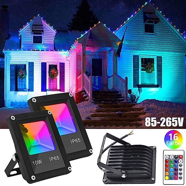 MUPOO LED Flutlichtstrahler RGB LED Flutlicht günstig online kaufen