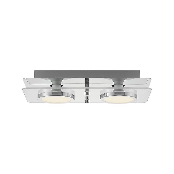 Lindby Deckenlampe Gabryl 9950756 Modern in Chrom aus Metall 2-flammig GU10 günstig online kaufen