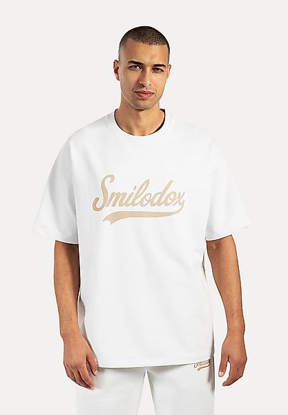 Smilodox T-Shirt Lorik, Locker geschnittenes Oversize Shirt mit Retro Front günstig online kaufen