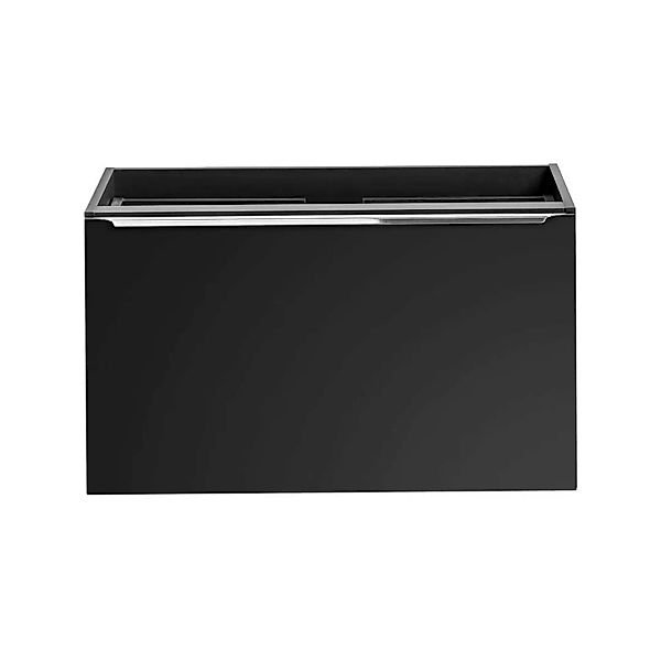 Waschbeckenunterschrank 80cm, matt schwarz, PUEBLA-56-BLACK günstig online kaufen