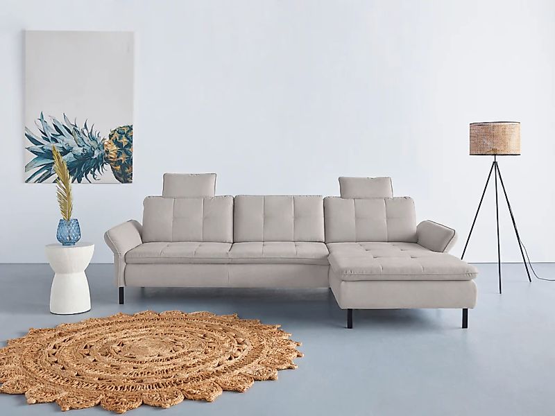 Home affaire Ecksofa "Birkholm L-Form" Armlehnverstellung, auch in Easy Cle günstig online kaufen
