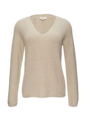 s.Oliver Longpullover Strickpullover Strickpullover mit V-Ausschnitt günstig online kaufen
