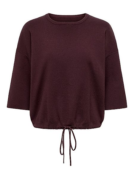 ONLY Kurzarmpullover ONLSITERI SS LOOSE TIE O-NECK TOP CC KNT günstig online kaufen
