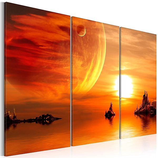 Wandbild - Utopischer Sonnenuntergang günstig online kaufen