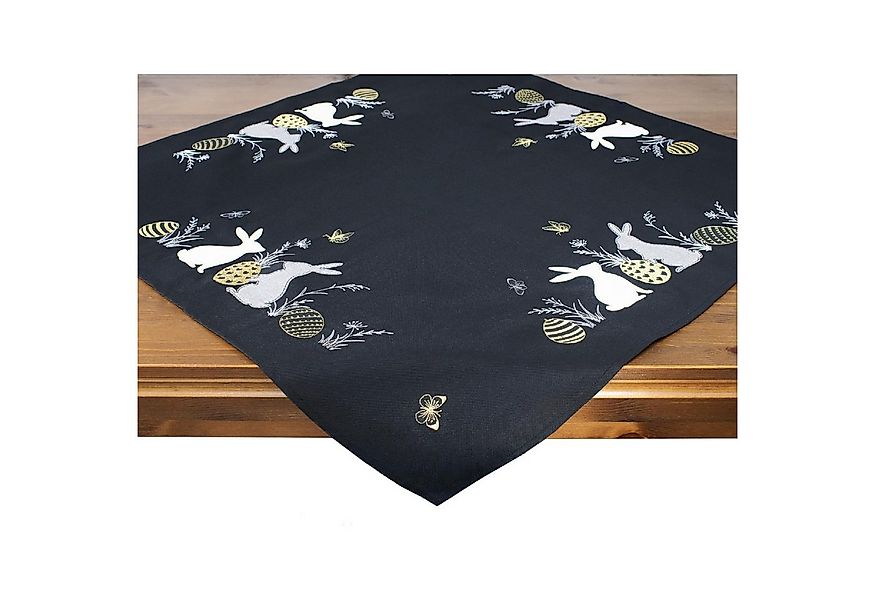 Delindo Lifestyle Tischdecke Mitteldecke/Tischläufer Osterhase schwarz (1-t günstig online kaufen