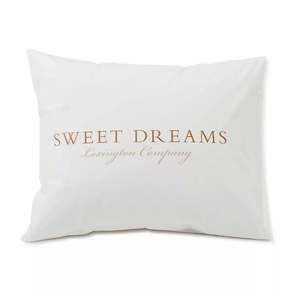 Printed Sweet Dreams Poplin Kissenbezug 50 x 60cm White günstig online kaufen