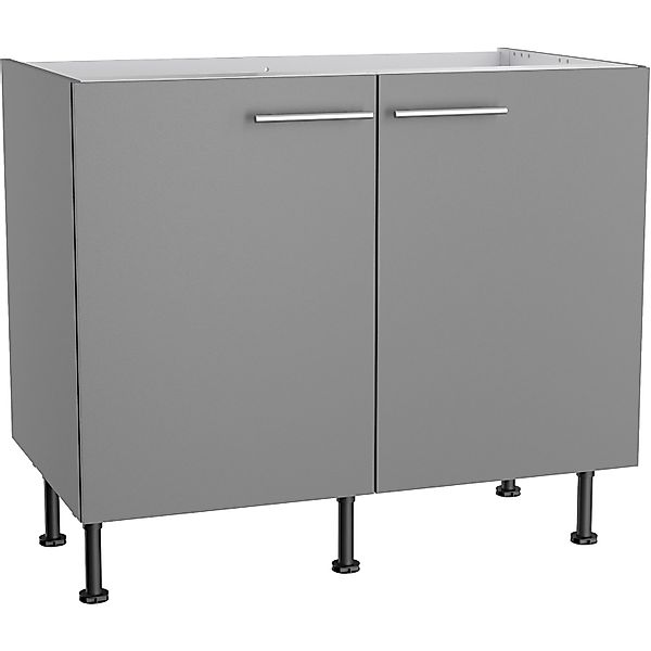 Optifit Küchen-Spülenunterschrank Mats825 100 cm x 87 cm x 58,4 cm Basaltgr günstig online kaufen