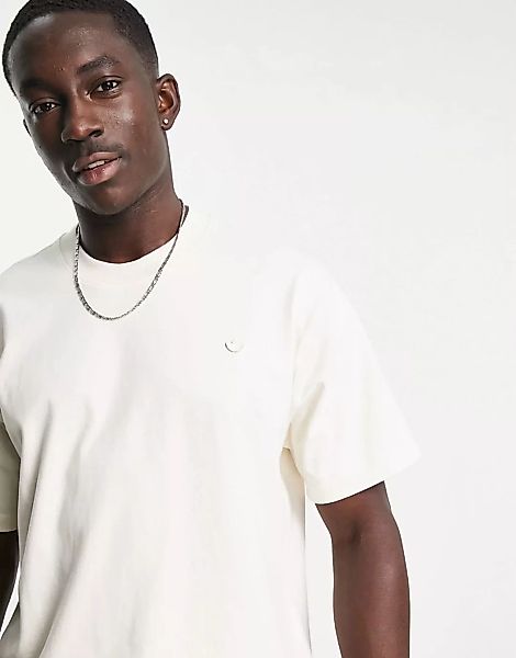 adidas Originals – adicolor – Contempo-T-Shirt in gebrochenem Weiß günstig online kaufen