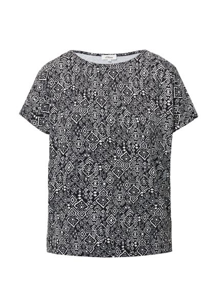 s.Oliver Kurzarmshirt T-Shirt Fließendes T-Shirt aus günstig online kaufen