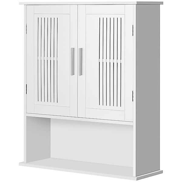 kleankin Wandhängeschrank, Badezimmerschrank mit verstellbarem Regal, Doppe günstig online kaufen