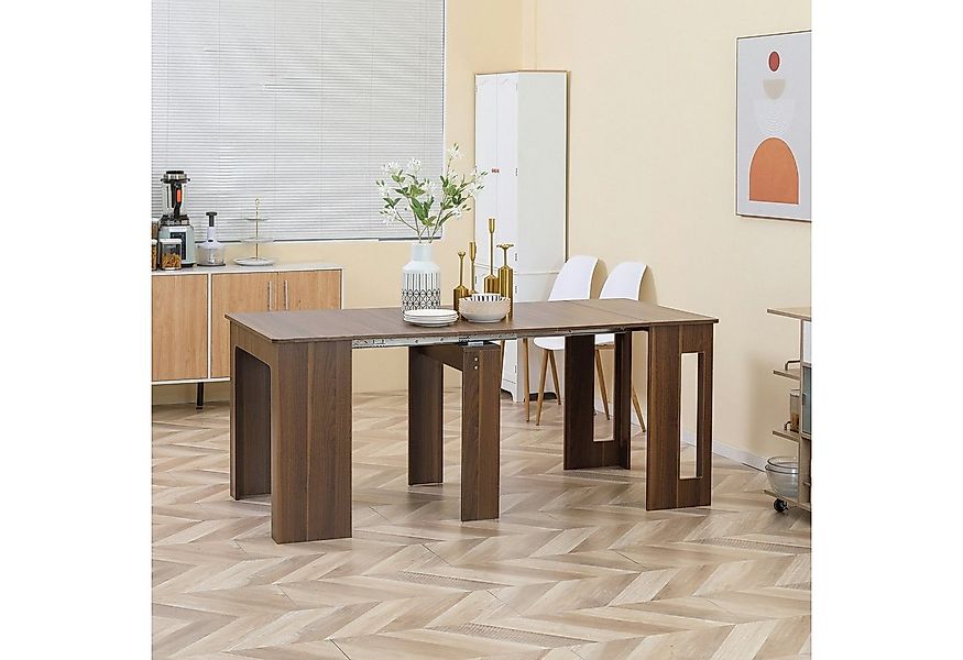 HOMCOM Klapptisch Esstisch ausziehbarer (Esszimmertisch, 1-St., Küchentisch günstig online kaufen