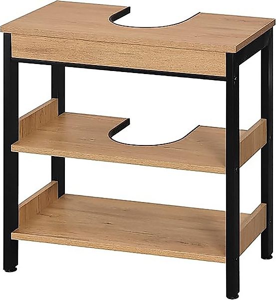 EUGAD Waschbeckenunterschrank (1-St) Unterschrank mit Siphonausschnitt, aus günstig online kaufen