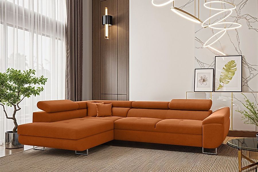 Fun Möbel Ecksofa Schlafsofa Sofa CARMELO günstig online kaufen