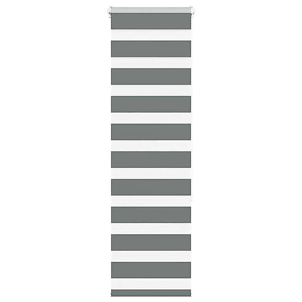 vidaXL Doppelrollo Dunkelgrau 40x150 cm Stoffbreite 35,9 cm Polyester 40141 günstig online kaufen