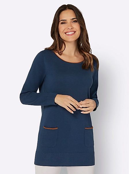 Sieh an! Strickpullover Longpullover Langarm Jersey günstig online kaufen
