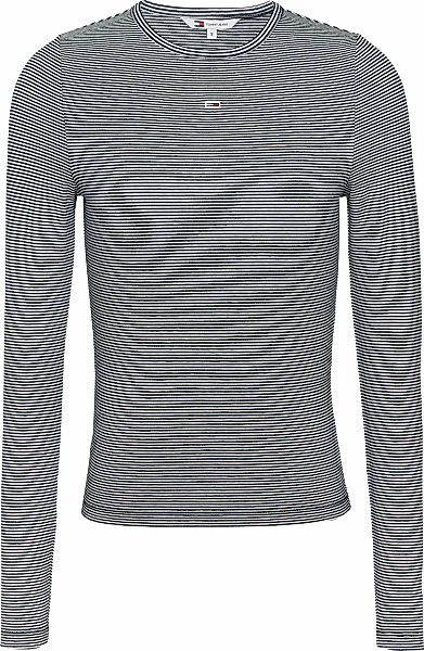 Tommy Jeans Langarmshirt "TJW SLIM STRIPE ESSENTIAL RIB LS", in Rippenoptik günstig online kaufen