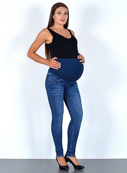 ESRA Umstandsjeans J532 Skinny Schwangerschaftshose mit elastischem Bund, S günstig online kaufen