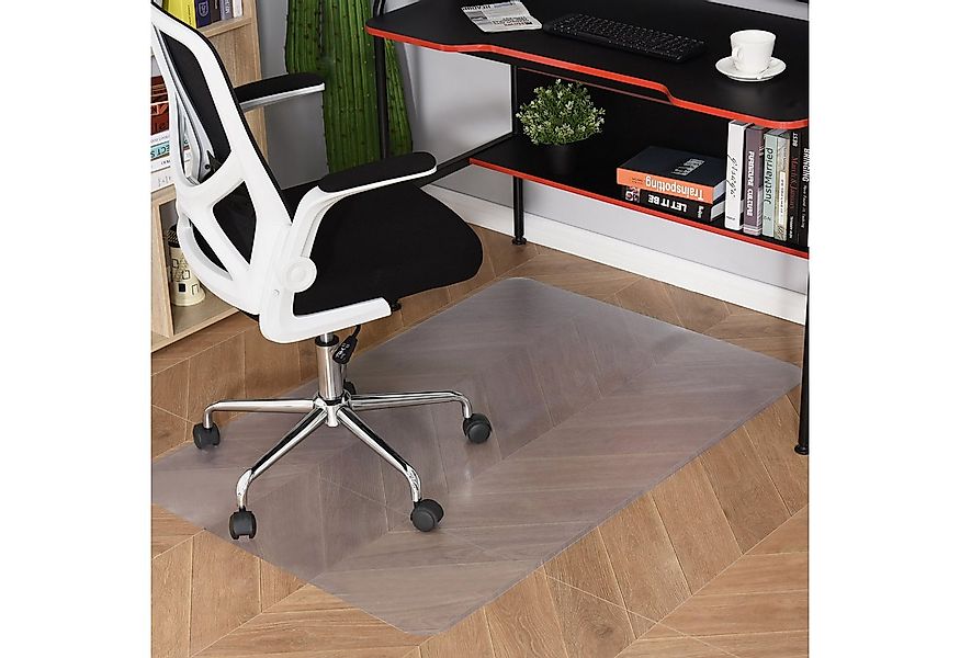 HOMCOM Bodenschutzmatte Bürostuhl Unterlage in Transparent, Stuhlunterlage, günstig online kaufen