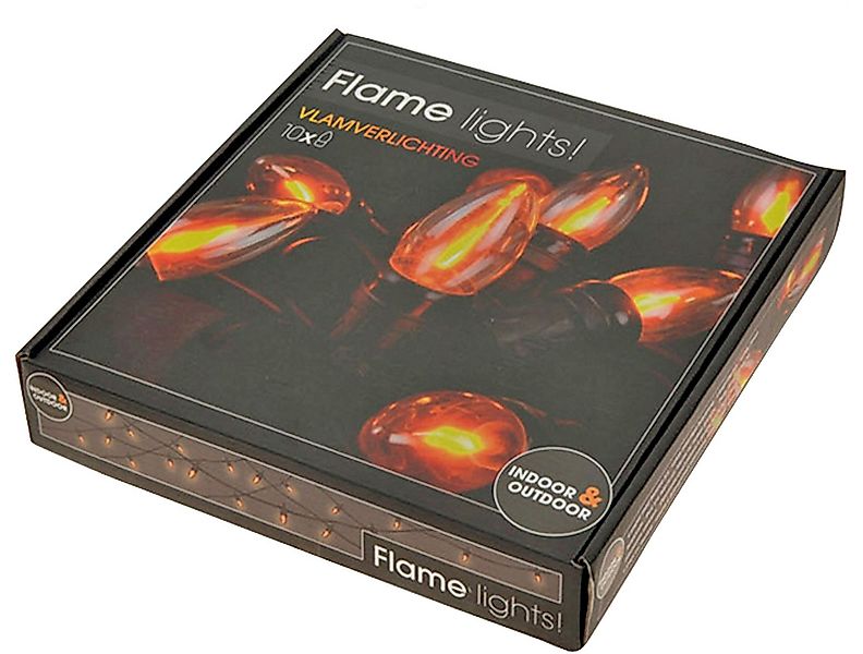 Spetebo Lichterkette Lichterkette mit Flammen Effekt Glühbirnen - 360cm, 10 günstig online kaufen