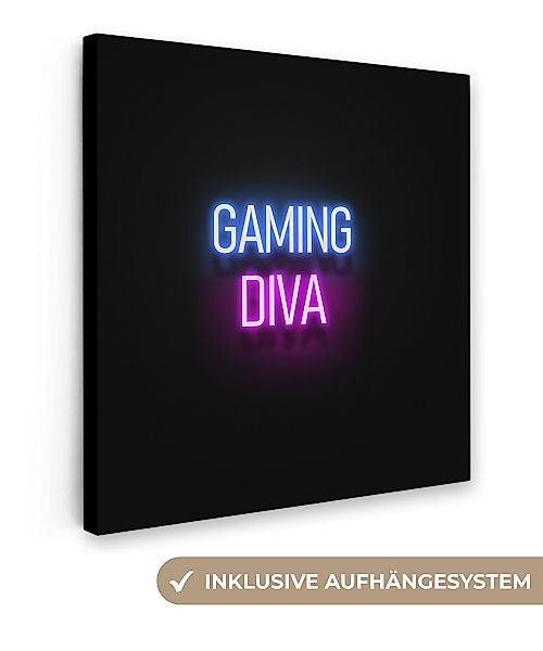 OneMillionCanvasses® Leinwandbild Gaming - Zitate - günstig online kaufen