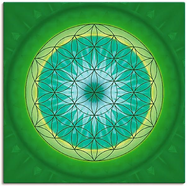 Artland Leinwandbild »Blume des Lebens 3« Muster 1 Stk. tlg. auf Keilrahmen günstig online kaufen