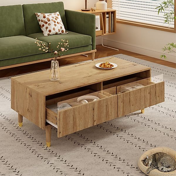 MODFU Couchtisch mit 2 Schubladen und günstig online kaufen