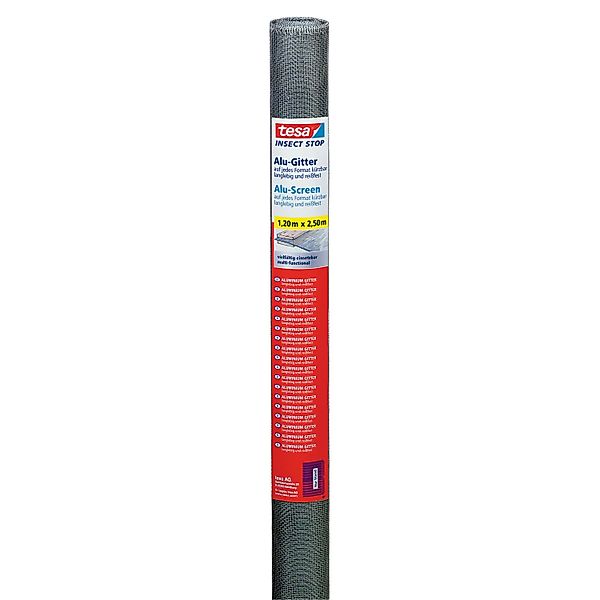 tesa Fliegengitter-Gewebe Insect Stop Alu-Gitter Ersatzrolle günstig online kaufen