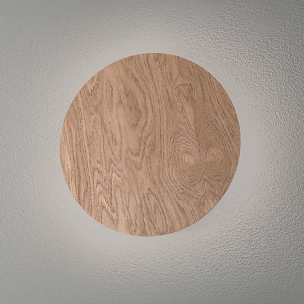 Envostar Wandleuchte Rito, Holz hell, Ø 30 cm günstig online kaufen