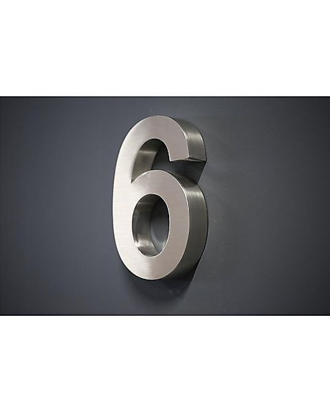Steelboxx Briefkasten Hausnummer Premium Edelstahl in 3D Design Arial H20cm günstig online kaufen