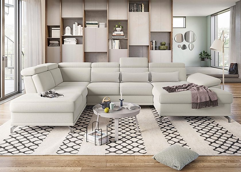 sit&more Wohnlandschaft "Cabrio U-Form, B: 359 cm, mit Sitztiefen-, Arm- & günstig online kaufen