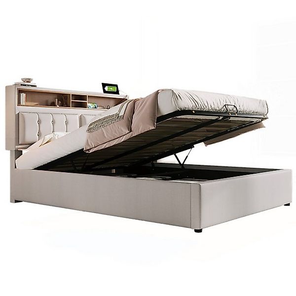 Gotagee Polsterbett Doppelbett Jugendbett Multifunktionsbett 160x200cm Stau günstig online kaufen