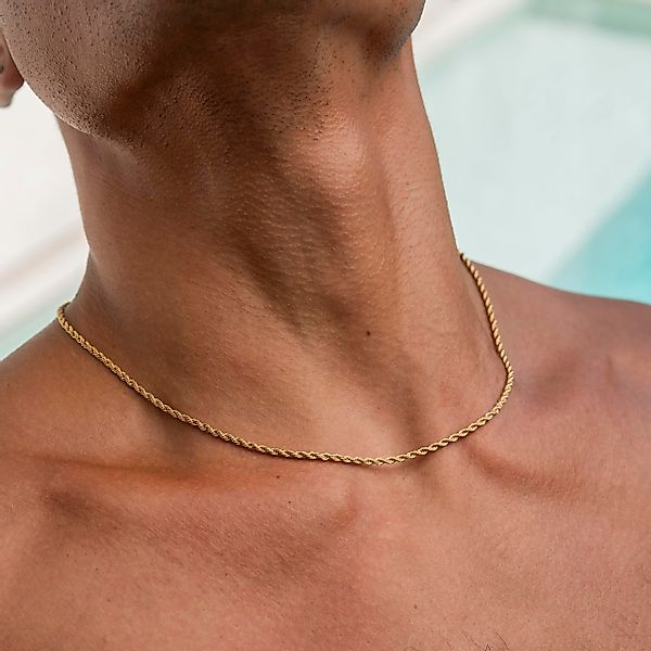 Made by Nami Silberkette Gekordelte Edelstahlkette günstig online kaufen