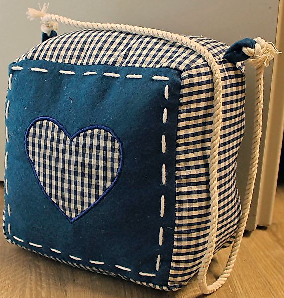 HOSSNER - ART OF HOME DECO Türstopper "Karoherz" 1 Stk. tlg. klassischer La günstig online kaufen