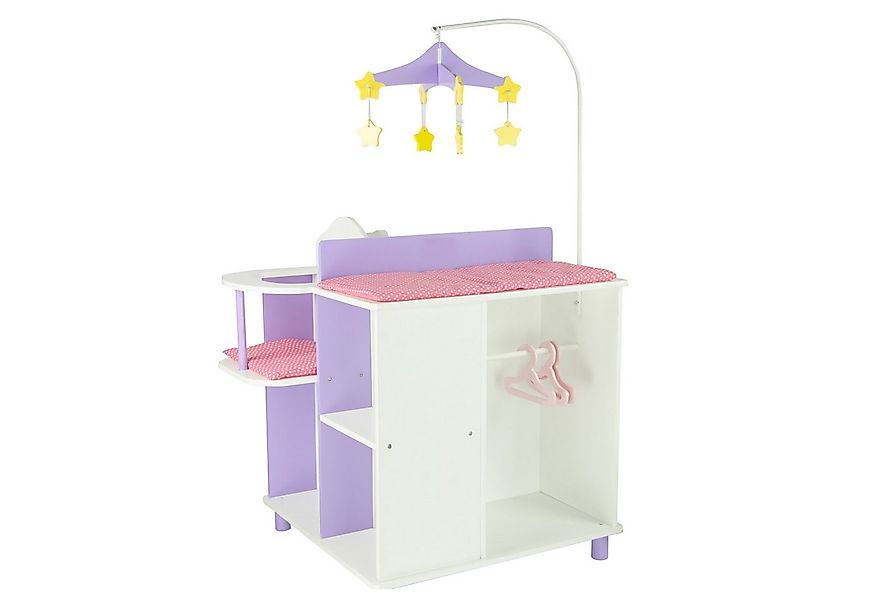 TEAMSON™ KIDS    Puppen Pflegecenter Wickeltisch für Babypuppen, Weiß/Lila/ günstig online kaufen