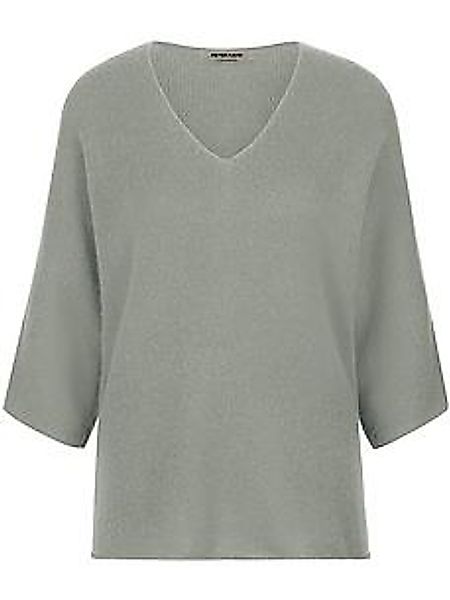 V-Pullover aus 100% Kaschmir Peter Hahn grün günstig online kaufen