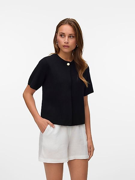 Vero Moda Strickjacke VMGOLD SS O-NECK günstig online kaufen