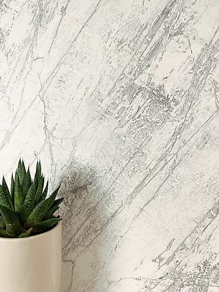 Newroom Vliestapete, Grau Tapete Modern Marmor günstig online kaufen