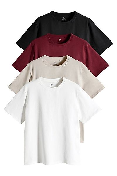 The Set T-Shirt The Set Relaxed Fit Kurzarm-T-Shirts, 4er-Pack (4-tlg) günstig online kaufen